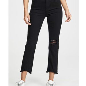 Levi's 724 Straight Crop Jeans in Black, Size 26